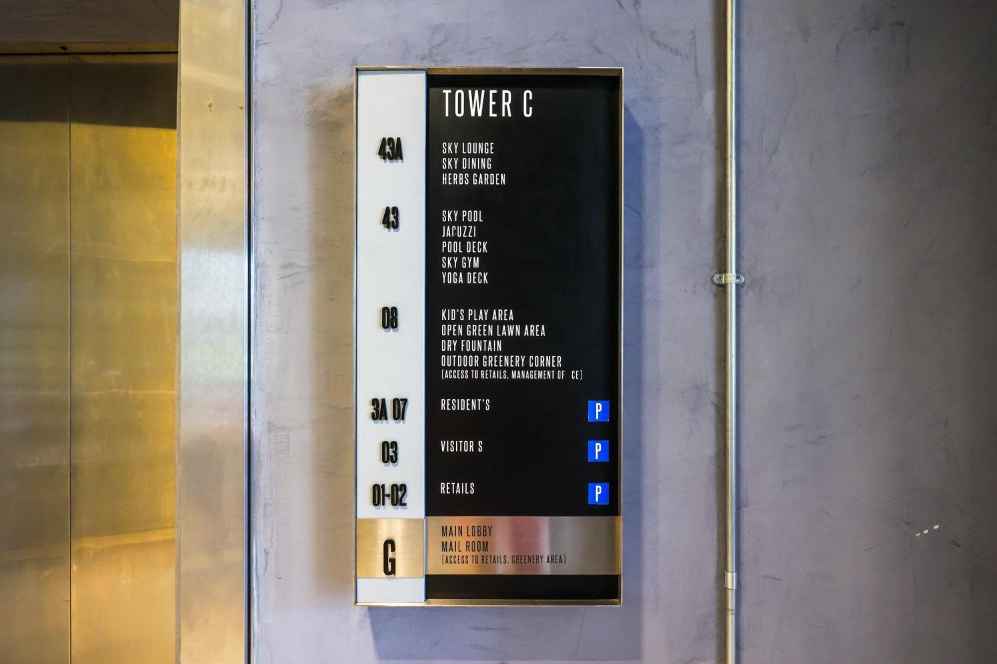 דירות קואלה לומפור Millerz Square By Mykey מראה חיצוני תמונה Elevator directory