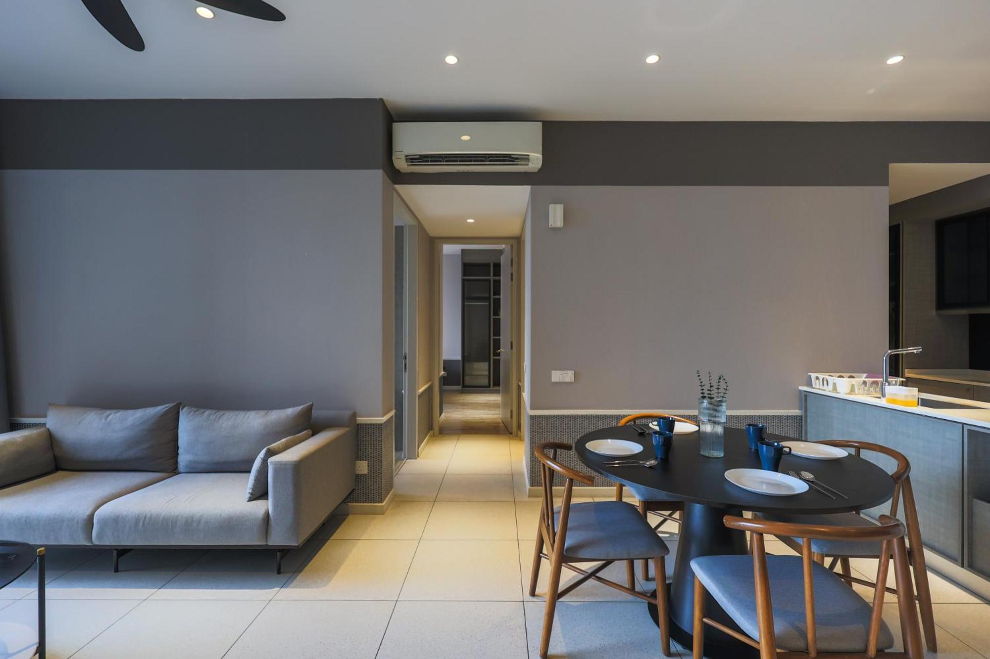 דירות קואלה לומפור Millerz Square By Mykey מראה חיצוני תמונה A living room in a condominium