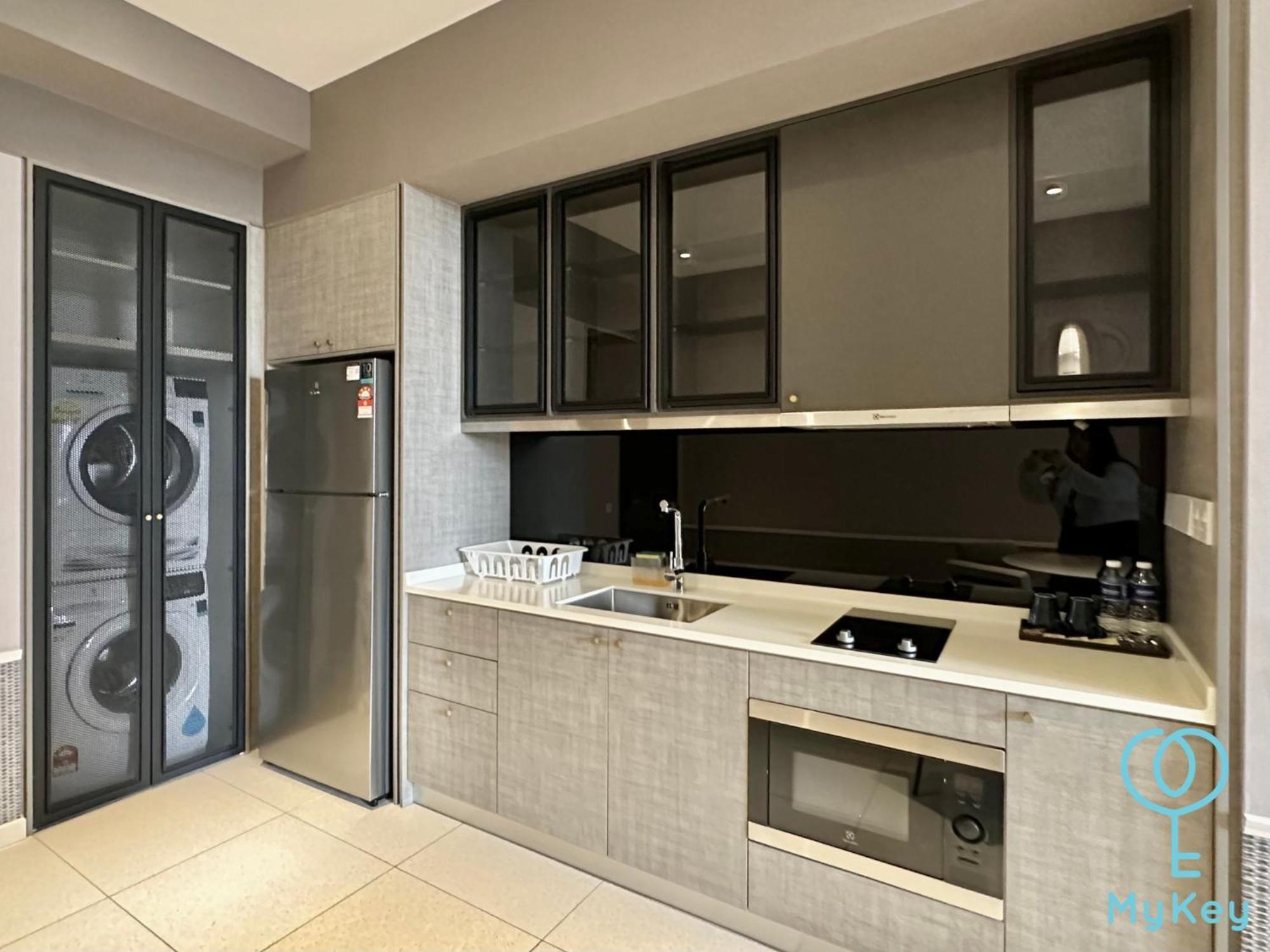 דירות קואלה לומפור Millerz Square By Mykey מראה חיצוני תמונה A wet kitchen in a condominium in Malaysia.